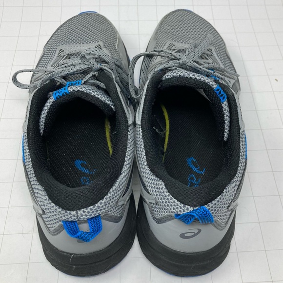 ASICS Gel Venture men’s size 8 trail running shoe grey & blue - Picture 11 of 13